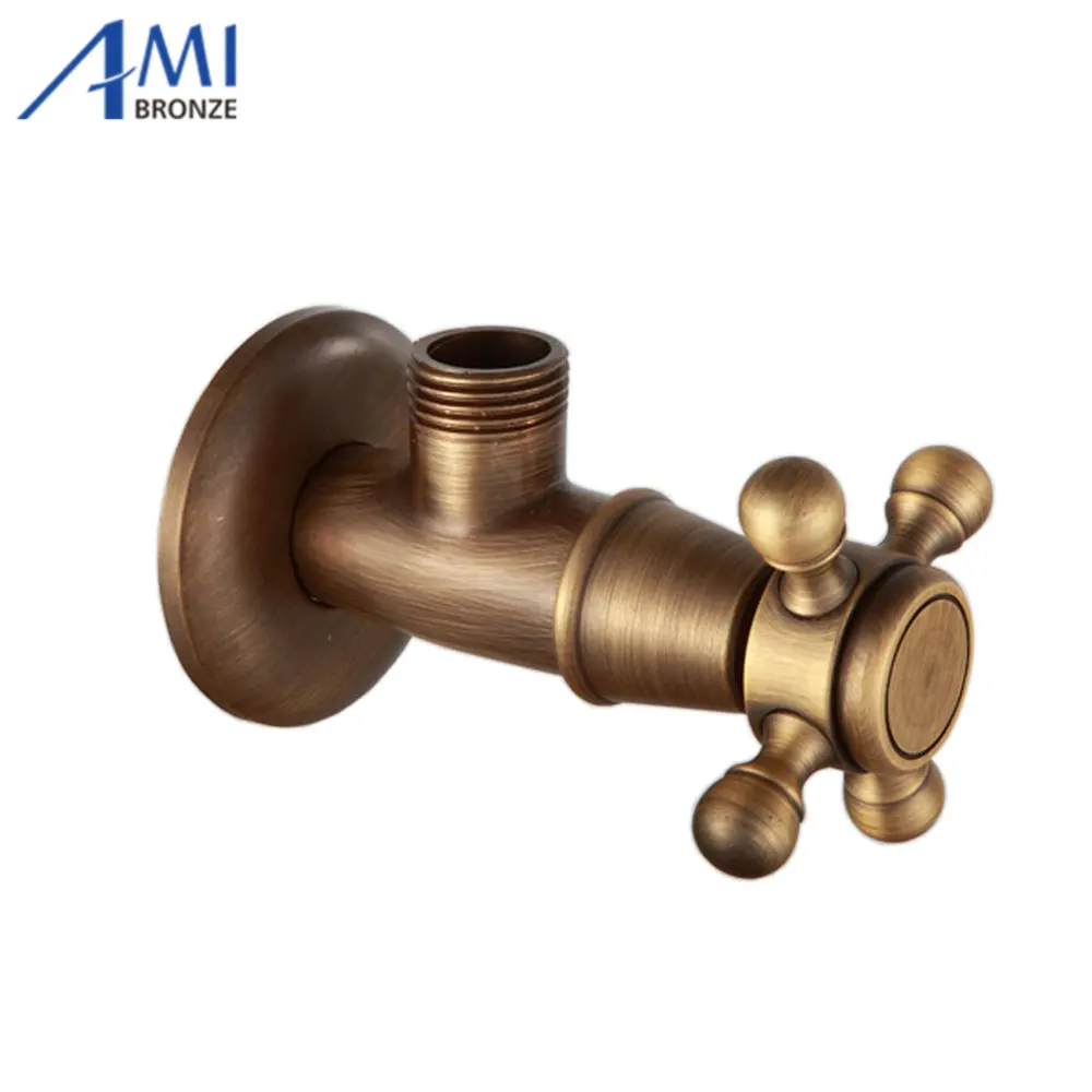 Wall Mounted Antique Brass Bathroom Accessories Angel Valve Faucetin