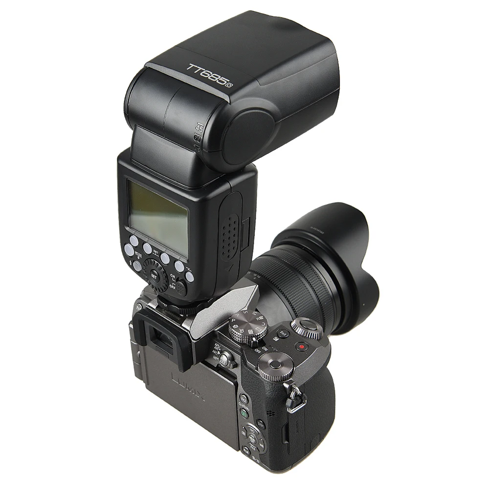 В наличии! Фотовспышка Godox 2x TT685O + Φ 2 4G HSS 1/8000s TTL II GN60 для камеры Panasonic/Lumix/Olympus