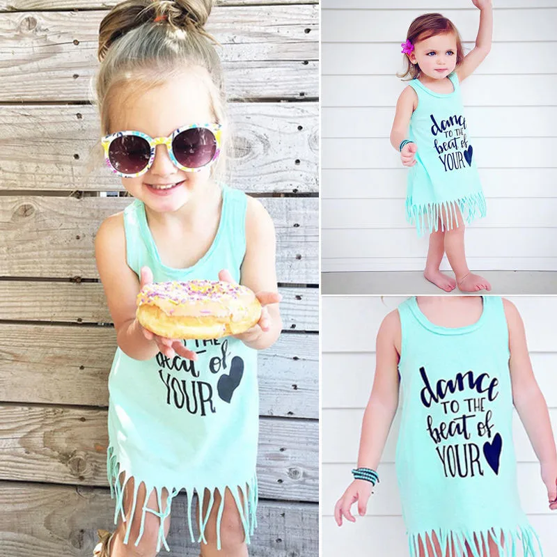 Горячая распродажа новинок 2016 года летние платья для маленьких девочек