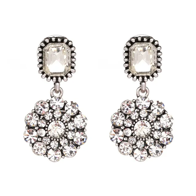 2017 New party earrings crystal dangle earring for party fashion