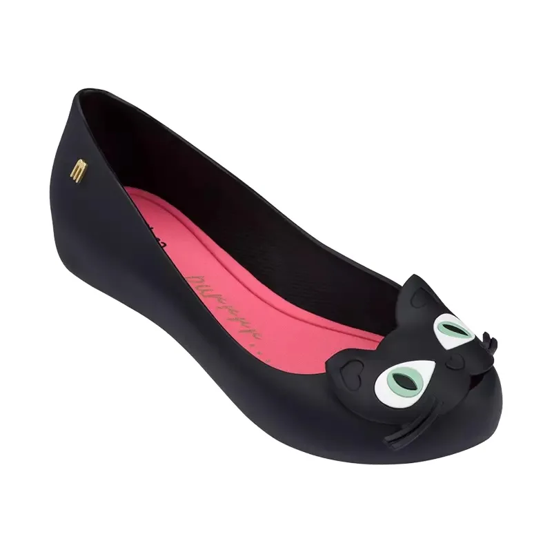 

Melissa Shoes Cat 2019 New Women Flat Sandals Brand Women Jelly Shoes Melissa Sandals Female Jelly Shoes