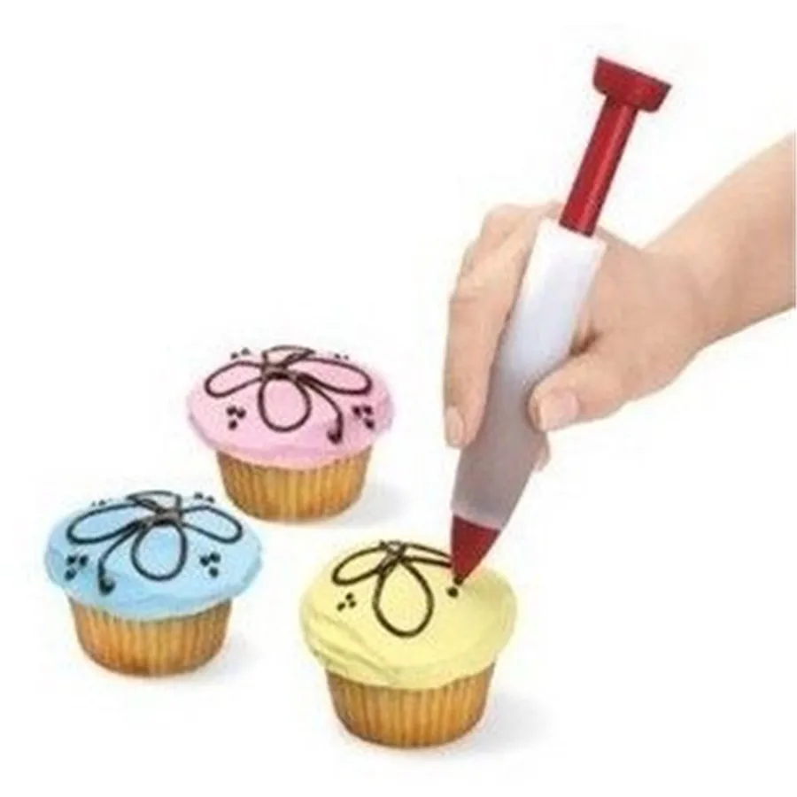 New Silicone Cake Icing Piping Chocolate Writing Pen Diy Cake