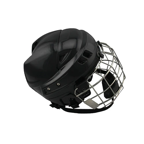 

Freeshipping 100% PP Black Ice Hockey Helmet Winter Full Mask Steel Cage