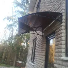 Ds100120-a, 100x120 см, глубина 39.37 '', ширина 47.24'', 2 шт. алюминиевый кронштейн и 1 Поликарбонат алюминиевый маркизы, навесы