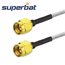 Superbat РФ SMA мужчин SMA мужской 6 ГГц сборка кабеля rf помощью соединительного кабеля RG405 15 см полугибкий