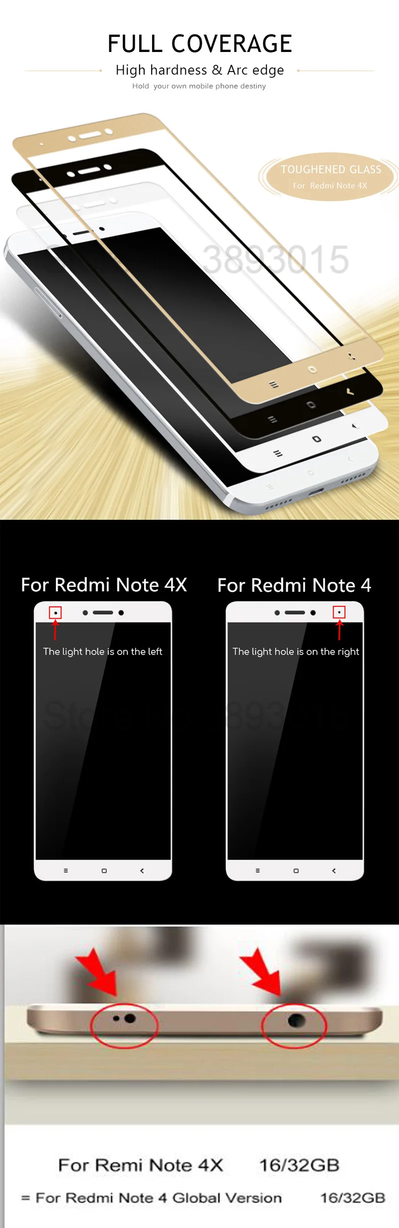 3D полное покрытие из закаленного стекла для Xiaomi Redmi Note 4 4X Redmi Note 4 Pro Note 4X глобальная Версия защитная пленка для экрана