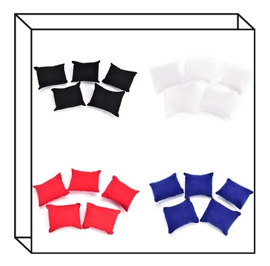 5pcs Bracelet Watch Display Holder Pillow Jewelry Display Holder Pillow Cushion 4 Colors Jewelry Bangle Holder Pillows