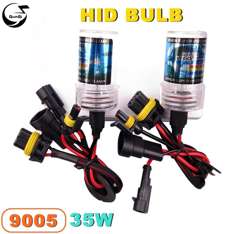

New 9005 35W 12V Car Styling HID Xenon Bulb Headlight Lamp Auto Motorcycle Light Source 3000K-12000K For VW BMW Replacement