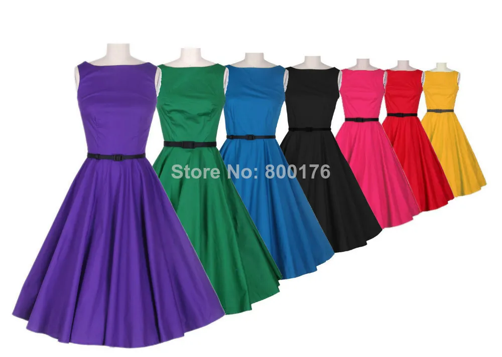 Free Shipping Rockabilly Pin Up Vintage 50 s Prom font b TARTAN b font ZIPPER DRESS