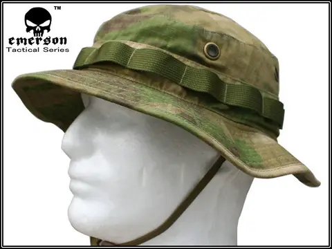 Boné de Caça Emerson Boonie Army Tactical Militar Anti Raspar Grade Tecido Camuflagem Chapéu Atfg Em8707 Hat