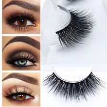Качественные натуральные 3D норковые накладные ресницы Многослойные удлинители Длинные Сексуальные ресницы ручной работы объем Мягкие Накладные ресницы из норки