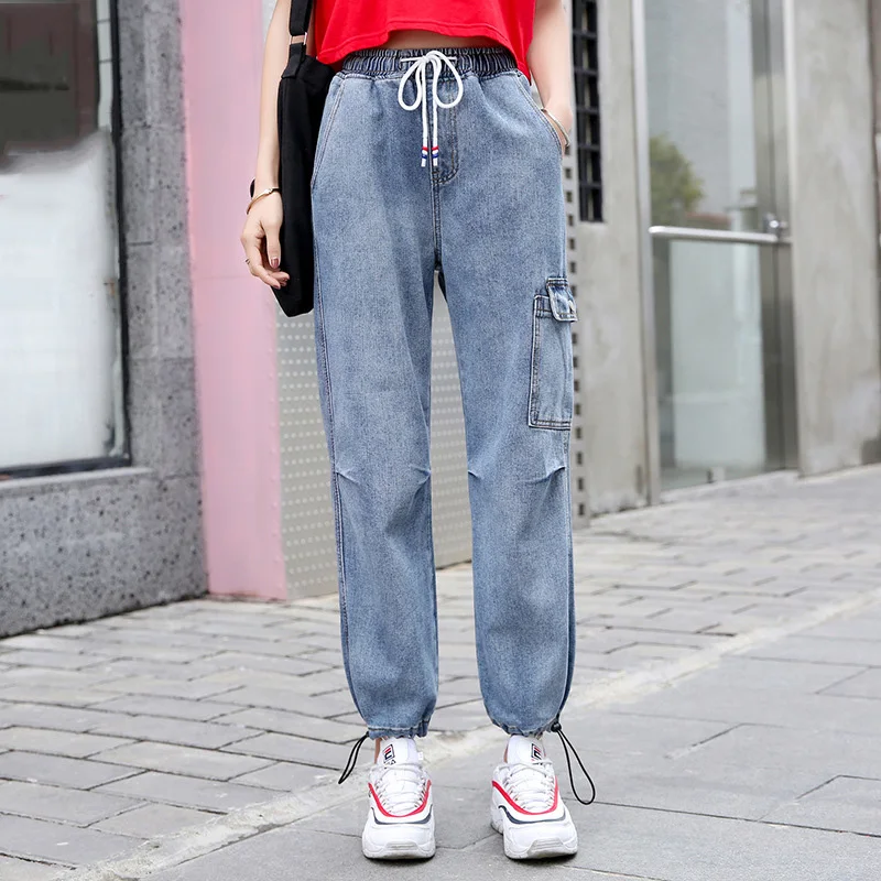 Women Summer 2019 Mom Jeans Jeans Casual Denim Pants Boyfriends Jeans Femme Trousers Ripped Jeans Vintage Retro