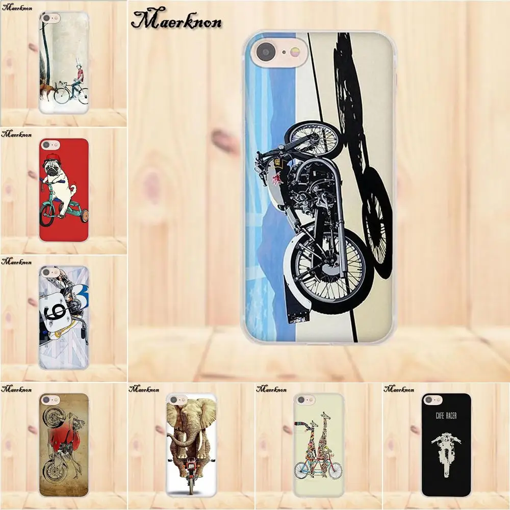 Maerknon For Apple iPhone X 4 4S 5 5C SE 6 6S 7 8 Plus LG G4 G5 G6 K4 K7 K8 K10 TPU Design Phone Motorcycle Wheels Bike | Мобильные