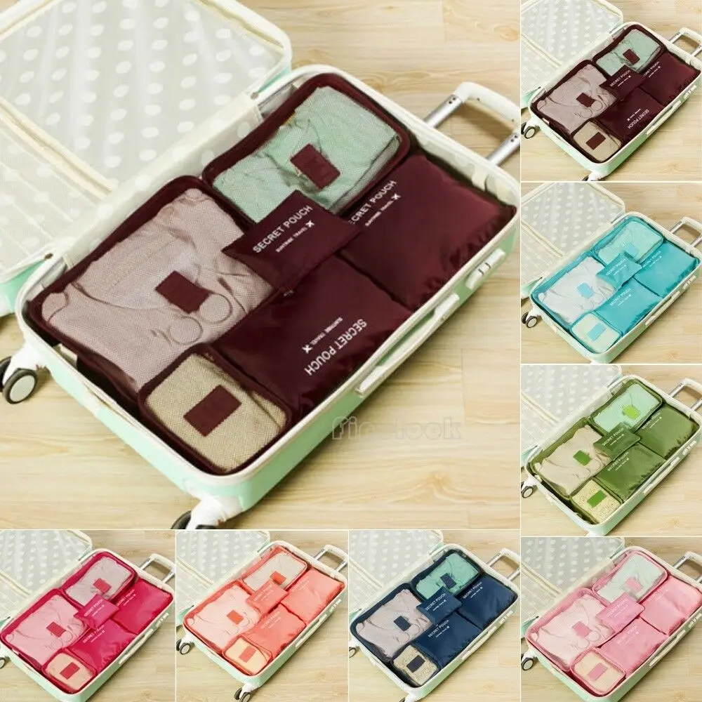 Jual 6pcs Travel Organizer Bag Clothes 