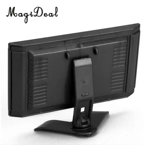 Dollhouse Stylish Entertainment Family Room LCD TV 3 3/8 Inch for Dolls House Simulation Appliances Furniture Decor Acc
