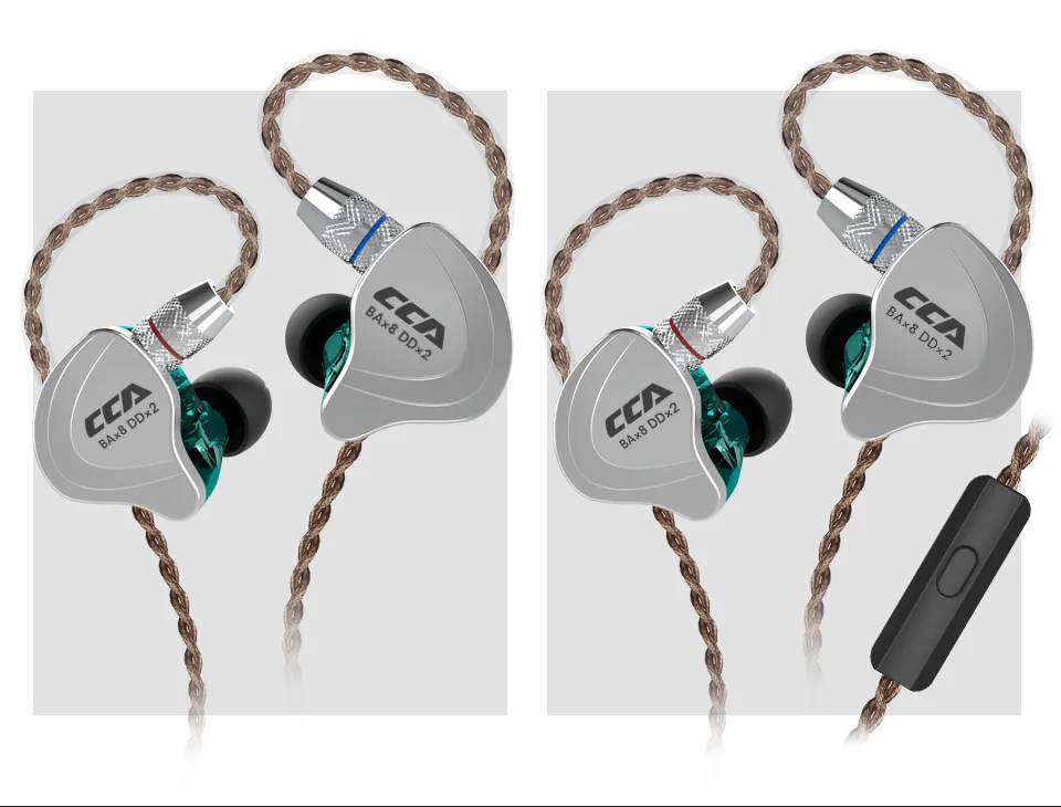 CCA C10 4BA+1DD Hybrid In Ear Earphone HIFI DJ Monitor Running Sport Earphone Headset Earbud With Detacable Upgraded Cable (14)