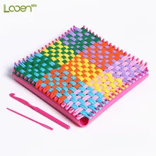 Looen Craft Loops Weaving Toy Yarn Craft Kids Learning Educational Toys Knitting Machine Weaving Knit Loom For Bag Craft Tools weaving loom dreams kids girl diy knitting wool machine woodlens penguin educational learn toys gift child playset hand crank