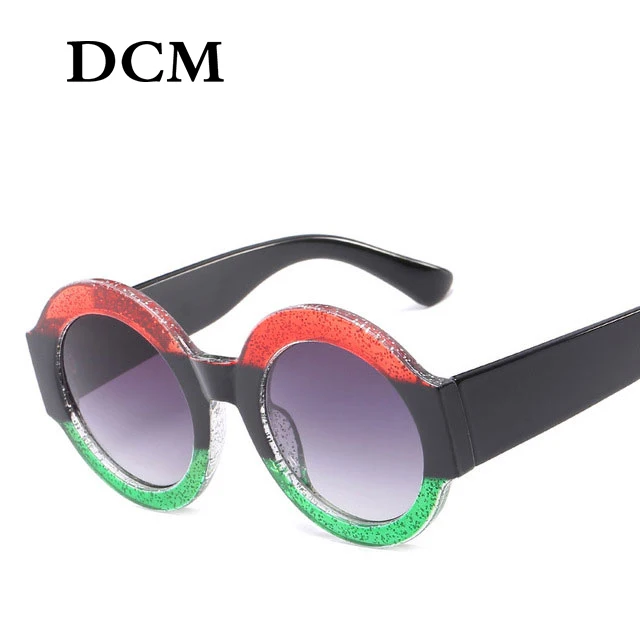 

DCM Luxury Vintage Round Sunglasses Women Brand Designer Circle Round Sun Glasses Female UV400