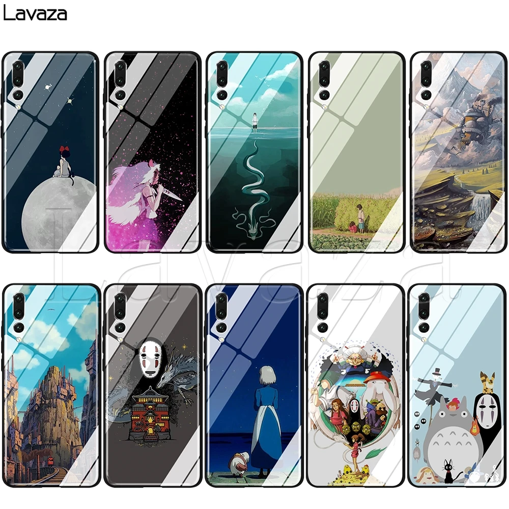 

Lavaza Carton Studio Ghibli Glass TPU Case for Huawei Mate 20 P10 P20 P30 Y6 Y9 P smart lite Pro 2018 2019