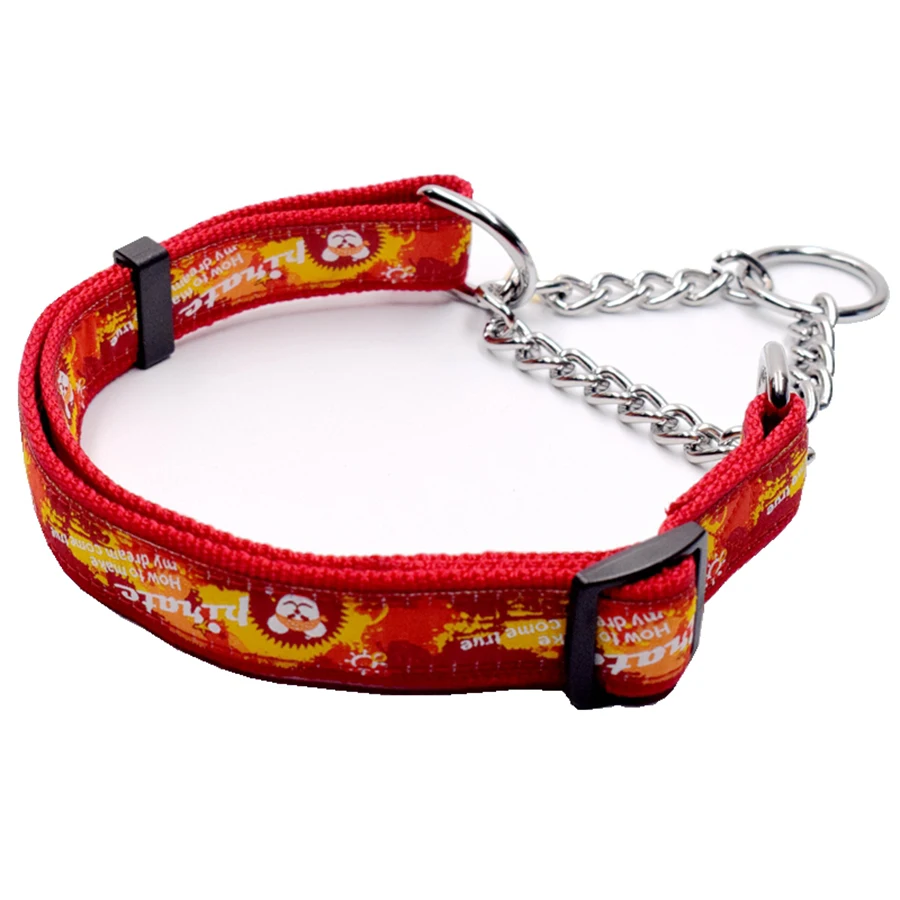Pet Dog Collar Nylon Big Dogs Leash Red Black G Boston Terrier Colar Tuigje Hond Accessories 50XQ20 | Дом и сад