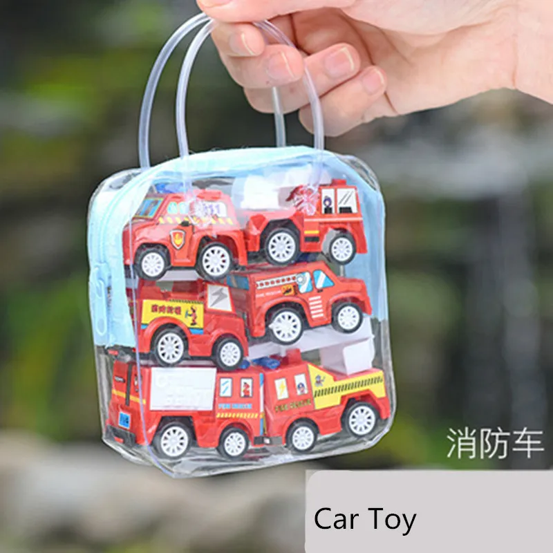 6pcs Pull Back Car Toys Mobile Machinery Construction Vehicle 6pcs Pull Back Car Toys Mobile Machinery Construction Vehicle Fire Truck Taxi Model Baby Mini Cars Gift Children In Casts Toy Vehicles From