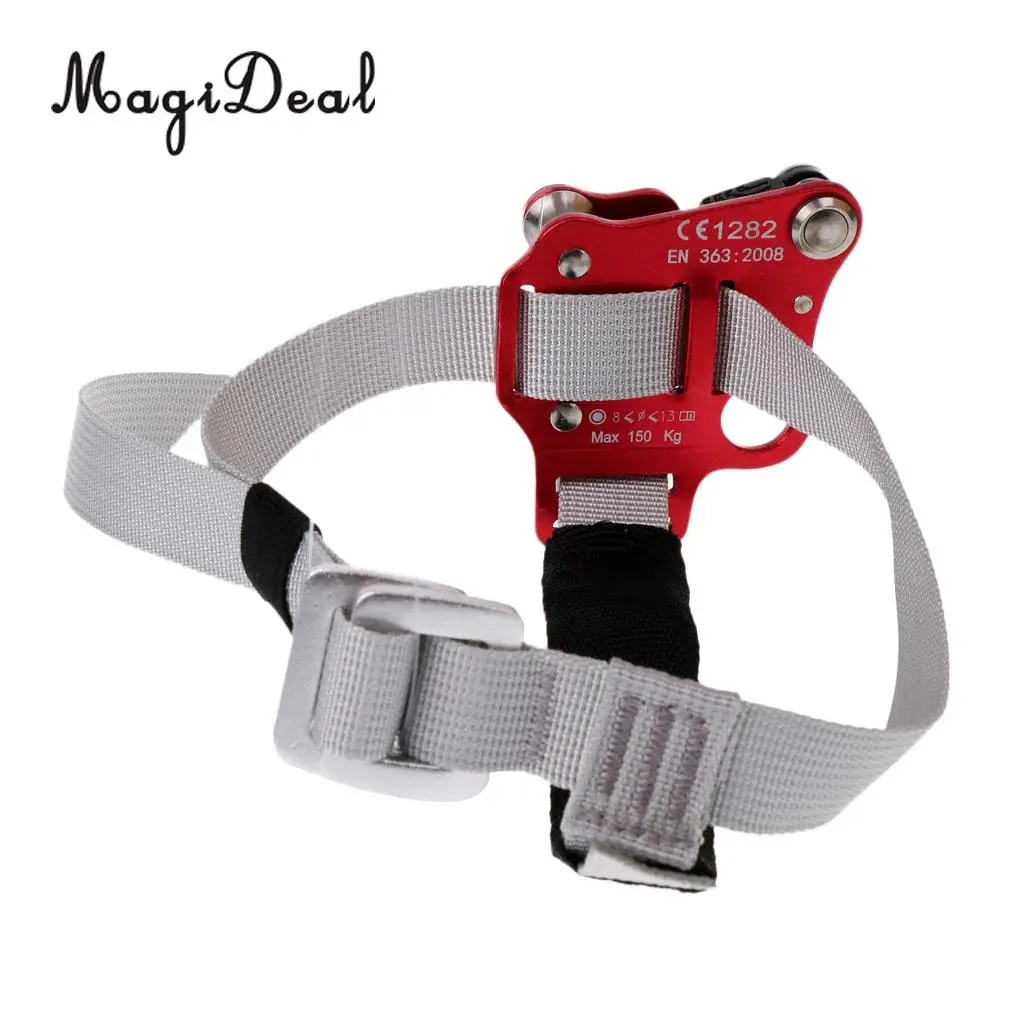 MagiDeal Right Foot Ascender Riser with Roller Bearings Climbing Mountaineering Gear for Rock Tree Climbing Rigging Accessories
