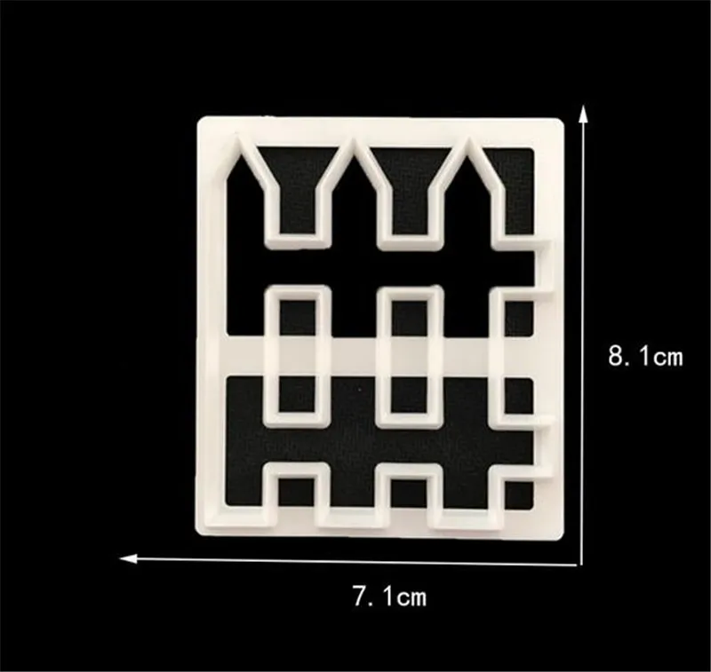 Homehow 1 шт./лот Милая домашняя ферма забор украшения торта кухонные формы для выпечки Пластиковая форма для торта кекс деко