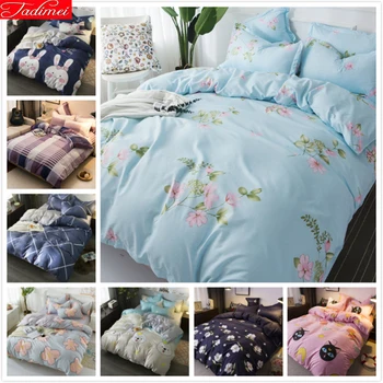 

Floral Pattern Blue Duvet Cover 3/4 pcs Bedding Set Single Full Double Queen King Size Bed Linen 150x200 180x220 200x230 220x240