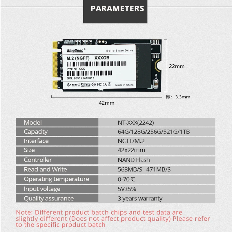 SSD M.2 64GB 128GB 256GB 512GB 1 ТБ жесткий диск SSD M2 2242 M.2 SATA disco duro ssd внутренний жесткий диск для Jumper ezbook