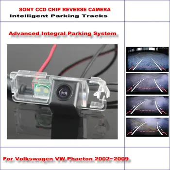 

Intelligent Parking Tracks Rear Camera For Volkswagen VW Phaeton 2002~2009 Backup Reverse NTSC RCA AUX HD SONY CCD 580 TV Lines