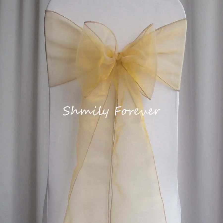 Compare Prices On Gold Organza Sash Online Shoppingbuy Low Price in The Incredible  Gold Sashes For Chairs for your Reference