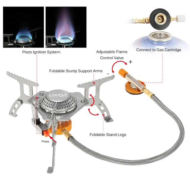3000W Outdoor Gas Stove Mini Camping Stove - Image 3
