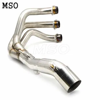 

Motorcycle Modified middle exhaust pipe Scooter Exhaust Muffle pipe For YAMAHA MT09 MT-09 mt09 mt-09