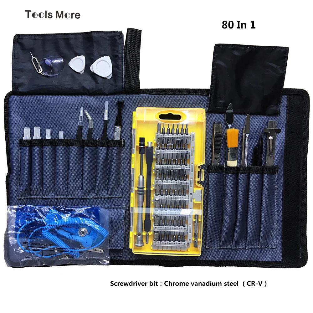 

78/ 80Pcs Precision Screwdriver Set with Magnetic Driver Bit Repair Tool Kit for iPhone Samsung PC Laptops And Other Device