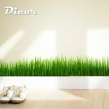 DICOR плинтус, для стен наклейка Стикеры трава домашний декор DIY виниловые фотообои для Стекло детского сада детская комната прихожей QT81