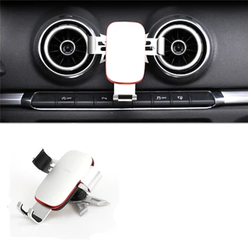 

Car Air Vent Outlet Phone Holder for Audi A3 S3 2014-2019 Interior Gravity Linkage Universal Bracket Holder For iphone Android