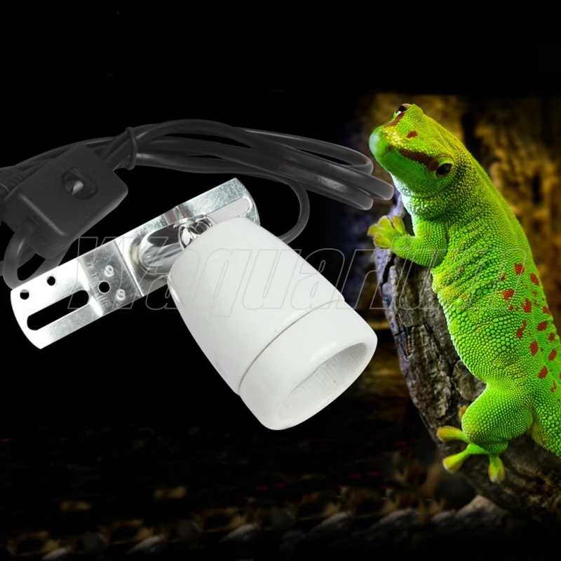 Reptile Pets Heating Lamp Holder E27 Lampshade 360 & 90 Degree Roating