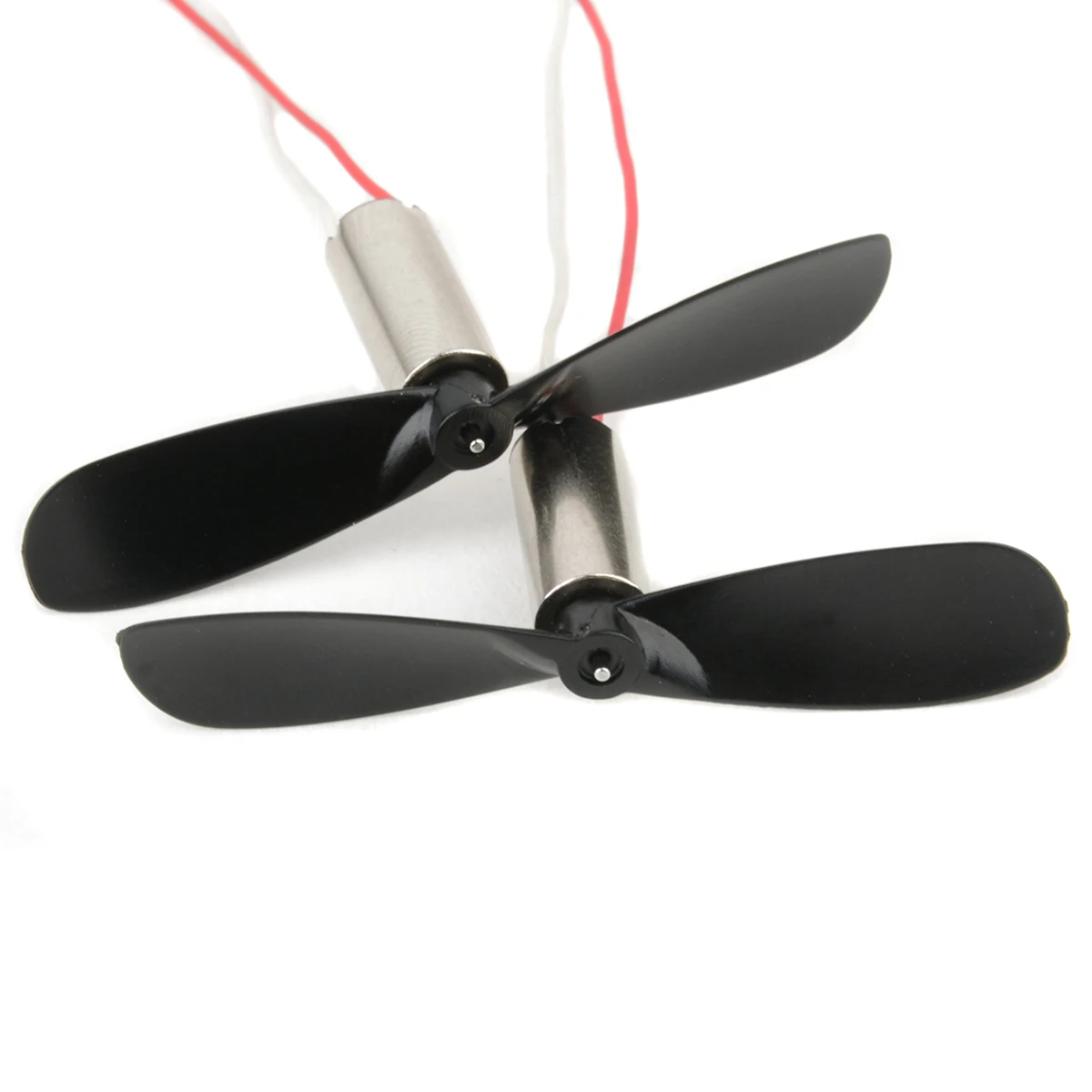 2CPS/SET Black Coreless Motor with Propeller DC 3.7V 0.1A Micro DIY Helicopter Coreless DC Motor K151 6mm X 14mm