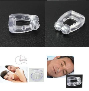 

1ps Silicone Magnet Nose Clip Stop Snoring Anti Snore Device Sleeping Aid Apnea Guard Night Device Drop Shipping Squeeze Toys