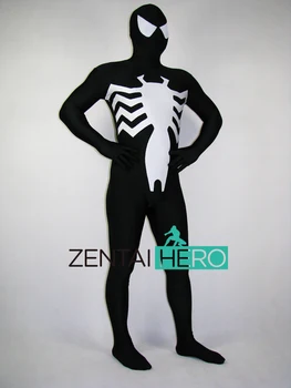 

Free Shipping DHL NEW Black Spandex Male Spiderman Costume Superhero Cosplay Costume SPM130 For 2017 Halloween Costume