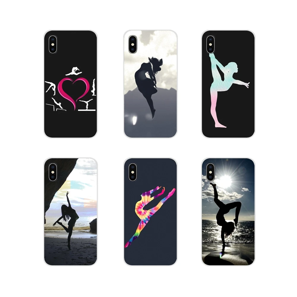 

For Huawei P8 9 Lite Nova 2i 3i GR3 Y6 Pro Y7 Y8 Y9 Prime 2017 2018 2019 Accessories Phone Shell Covers Gymnast Silhouette