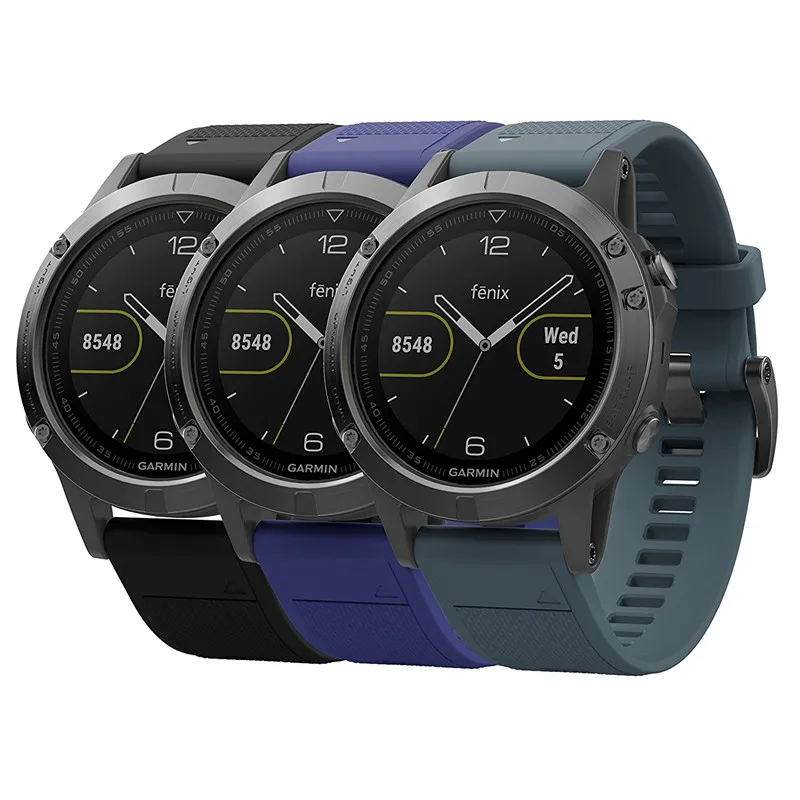 26 мм Quick Release Easy Fit силиконовый сменный ремешок для часов Garmin Fenix 5X/Fenix 5X Plus/Fenix 3 HR/Fenix 3/Tactix Bravo