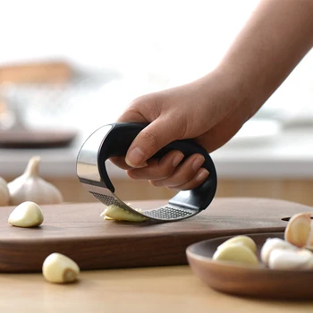 

Stainless Steel Cutter Peeler Slicer Garlic Press Manumotive Kitchen Machine Convenient Apparatus Simple Clicking Minced Garlic