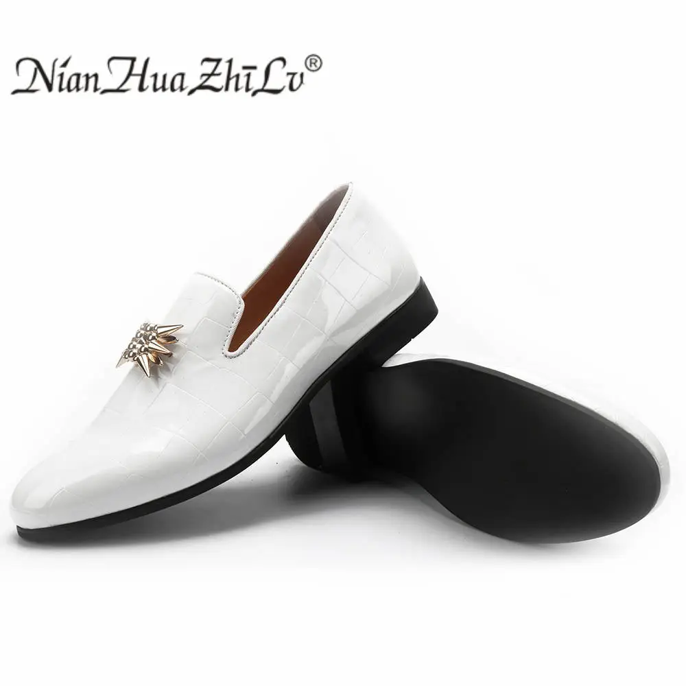 2019 New Style Leather Men Loafers Birthday Party And Wedding dress Shoes Luxurious Handmade men Male's Flats | Обувь