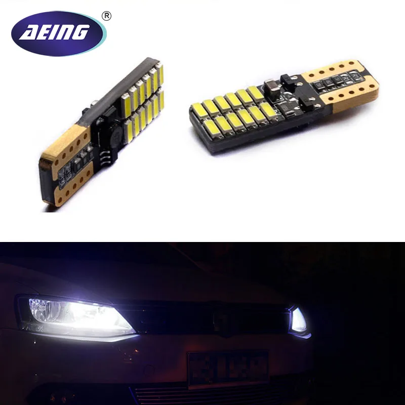 Aeing 2* T10 W5W LED Canbus Нет Ошибка парковка Клин Размеры лампа для Фольксваген Мужские поло CC бора Tiguan Гольф Jetta Passat