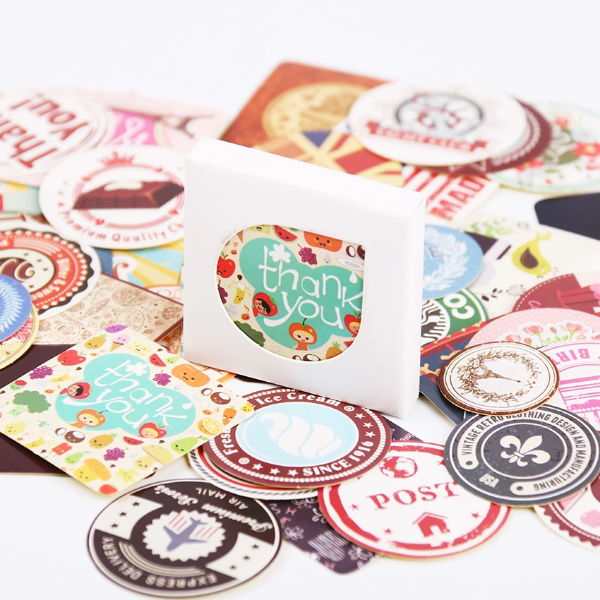 

114PCS/3 sets Creative Vintage Themes Stickers Adhesive Stickers DIY Decoration Stickers