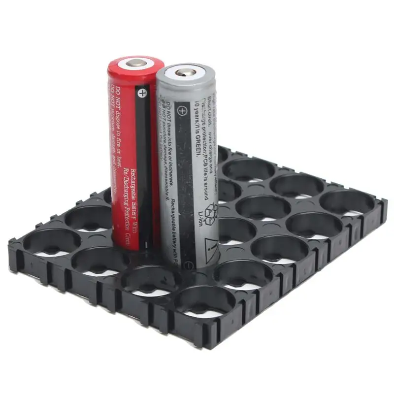 Высокое качество 18650 Батарея Держатель Кронштейн ABS материал анти вибрации цилиндрические батареи прокладки держатель для 20x18650 батареи