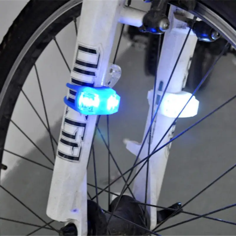 Excellent MUQGEW 2PCS Silicone Bike Bicycle Cycling Head Front Rear Wheel LED Flash Light Lamp New Arrival Bicycle Accessories Bike Lamp 3