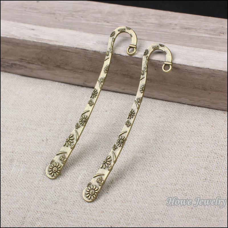 

Wholesale 12 pcs quality Antique bronze Bookmarks Pendant Zinc Alloy Metal DIY Bracelet Necklace Jewelry Accessories