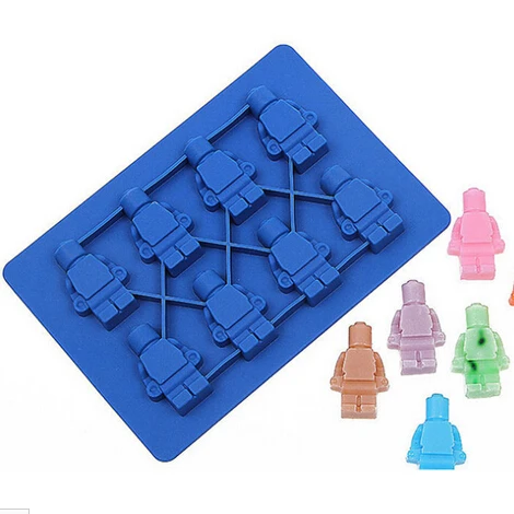 

Silicone Minifigure Sweet Candy Tray Bricks Figures Ice Cube Mold Silicon Chocolate Mould